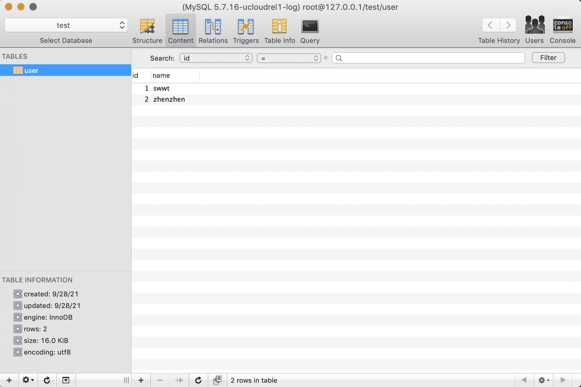 leandb mysql gui